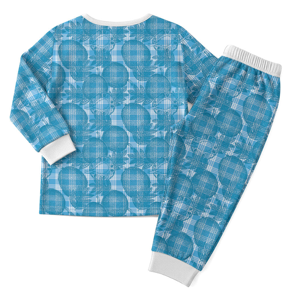 Polu Hawaii Breadfruit Palaka Motifs Christmas Pajama Set