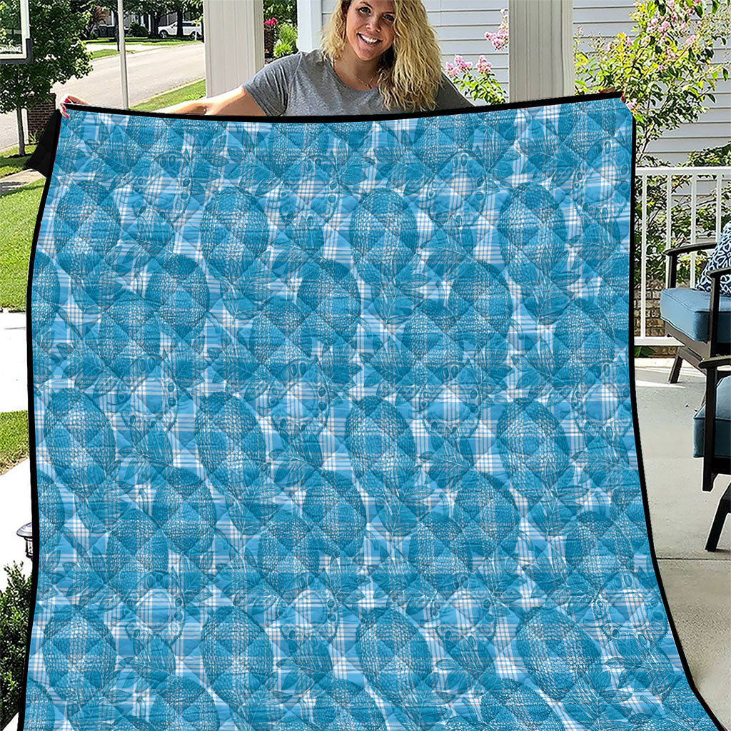 Polu Hawaii Breadfruit Palaka Motifs Quilt