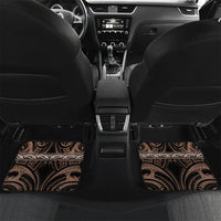 Aotearoa Kati Mamoe Personalised Car Mats Maori Iwi Poutama Puhoro Tattoo LT14 Set 2pcs - Back Brown - Polynesian Pride