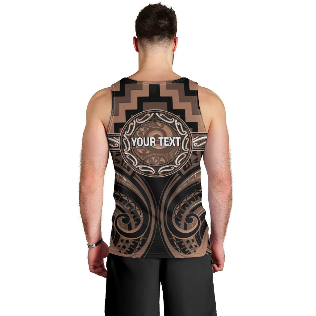 Aotearoa Kati Mamoe Personalised Men Tank Top Maori Iwi Poutama Puhoro Tattoo LT14 - Polynesian Pride