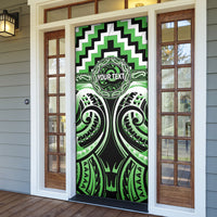 Aotearoa Ngati Awa Personalised Door Cover Maori Iwi Poutama Puhoro Tattoo LT14 - Polynesian Pride