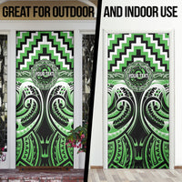 Aotearoa Ngati Awa Personalised Door Cover Maori Iwi Poutama Puhoro Tattoo LT14 - Polynesian Pride