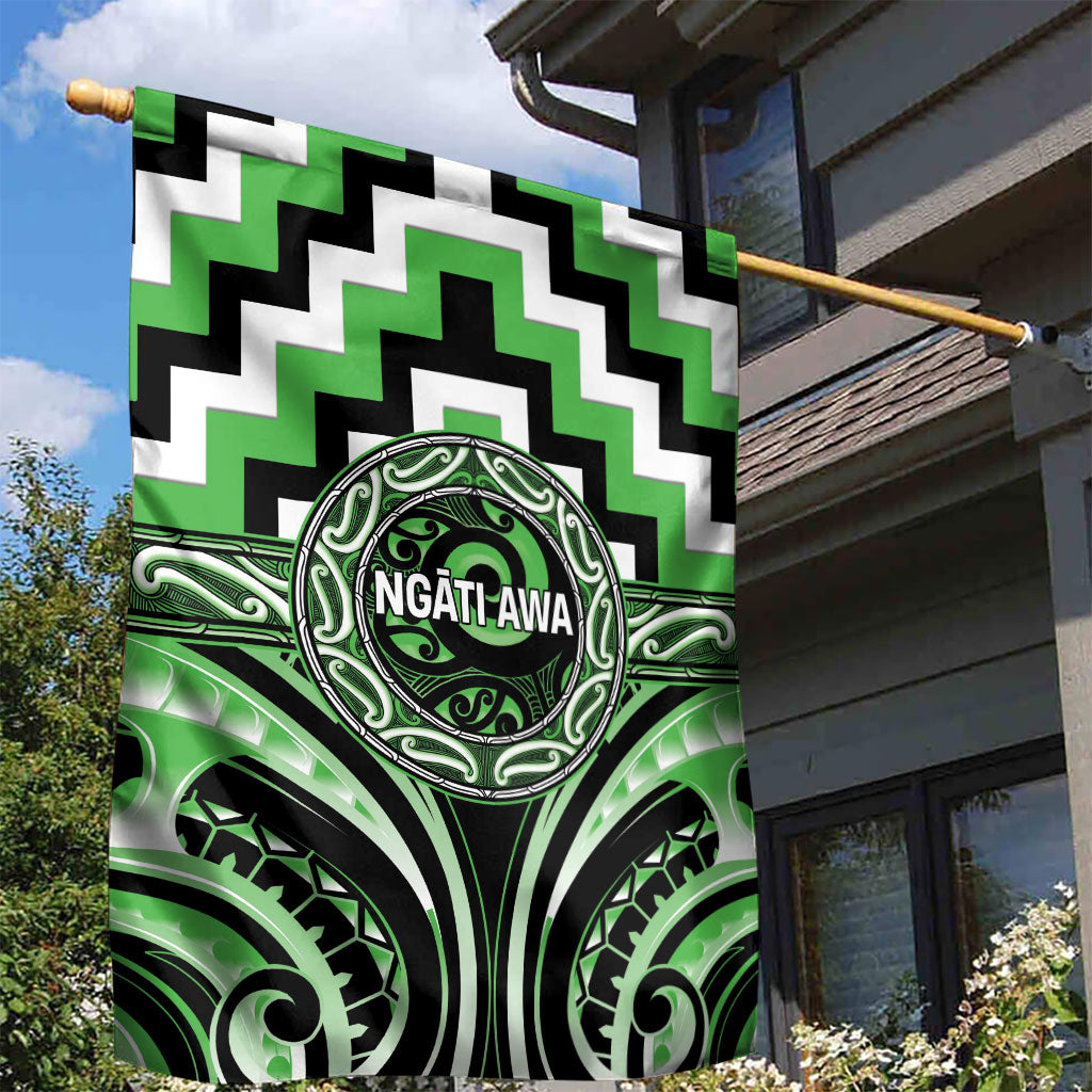 Aotearoa Ngati Awa Garden Flag Maori Iwi Poutama Puhoro Tattoo LT14 - Polynesian Pride