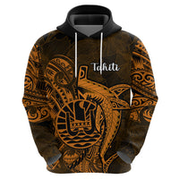 French Polynesia Tahiti Hoodie Polynesian Shark Tattoo With Hibiscus Red Version LT14 - Polynesian Pride