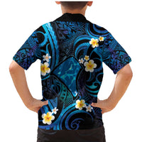 Tokelau Fakaofo Atoll Family Matching Mermaid Dress and Hawaiian Shirt Polynesian Tattoo Plumeria With Map LT14 - Polynesian Pride