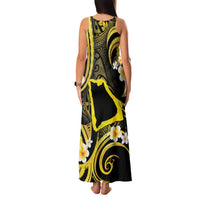 Tokelau Atafu Atoll Family Matching Tank Maxi Dress and Hawaiian Shirt Polynesian Tattoo Plumeria With Map LT14 - Polynesian Pride