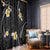Black And Gray Window Curtain Curves Polynesian Tattoo Mix Plumeria Flowers