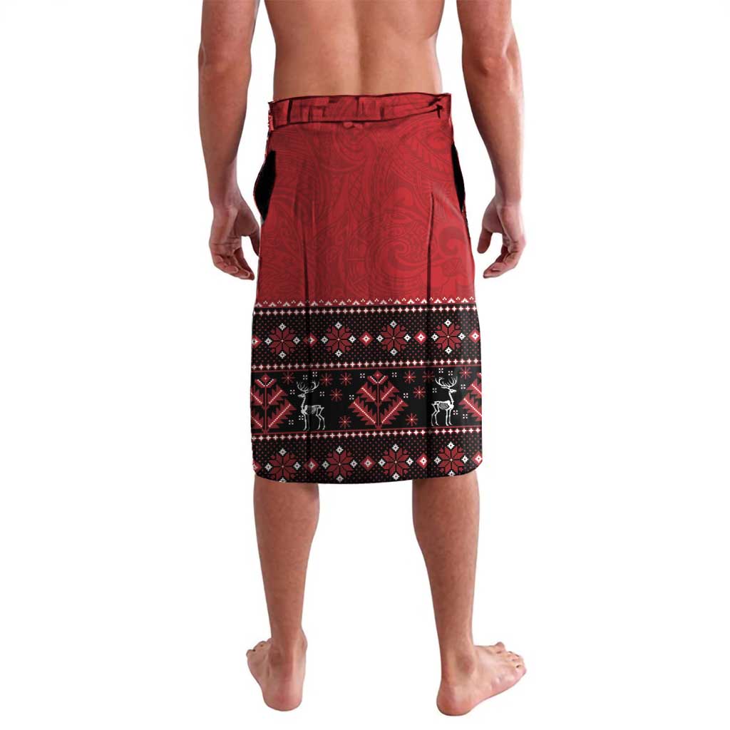Personalized Hawaii Skull Christmas Lavalava Mele Kalikimaka Hawaiian Kakau - Polynesian Pride