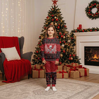 Personalized Hawaii Skull Christmas Pajama Set Mele Kalikimaka Hawaiian Kakau - Polynesian Pride