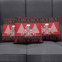 Personalized Hawaii Skull Christmas Pillow Cover Mele Kalikimaka Hawaiian Kakau LT14 - Polynesian Pride