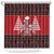 Personalized Hawaii Skull Christmas Shower Curtain Mele Kalikimaka Hawaiian Kakau - Polynesian Pride