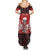 Personalized Hawaii Skull Christmas Summer Maxi Dress Mele Kalikimaka Hawaiian Kakau - Polynesian Pride