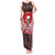 Personalized Hawaii Skull Christmas Tank Maxi Dress Mele Kalikimaka Hawaiian Kakau - Polynesian Pride