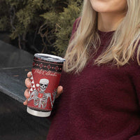 Personalized Hawaii Skull Christmas Tumbler Cup Mele Kalikimaka Hawaiian Kakau - Polynesian Pride