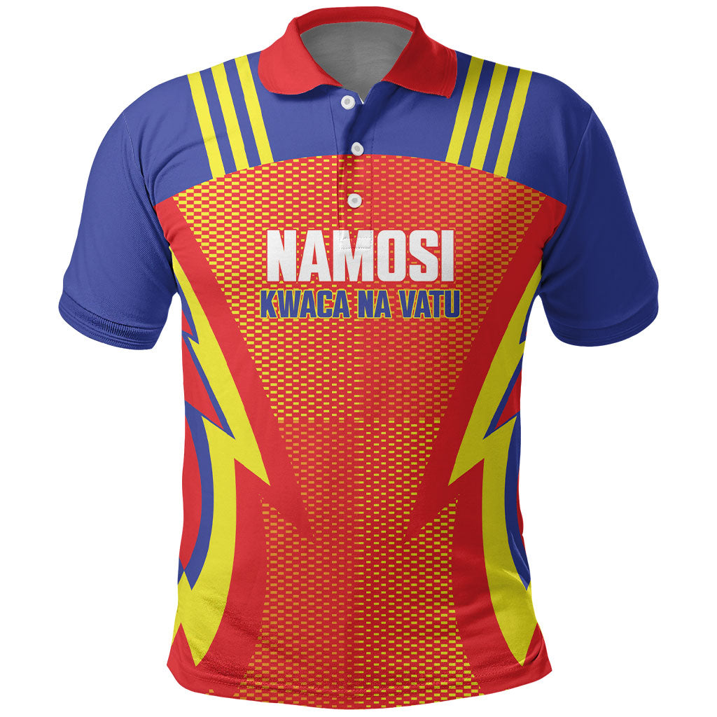 Namosi Fiji 2026 Rugby Custom Polo Shirt Kwaca Na Vatu LT14 Red - Polynesian Pride