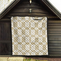Beige Ngatu Pattern Malo e Lelei Tonga Quilt LT14 - Polynesian Pride