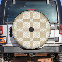 Beige Ngatu Pattern Malo e Lelei Tonga Spare Tire Cover LT14 Beige - Polynesian Pride
