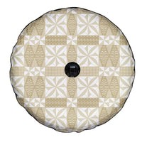 Beige Ngatu Pattern Malo e Lelei Tonga Spare Tire Cover LT14 - Polynesian Pride