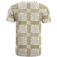 Beige Ngatu Pattern Malo e Lelei Tonga T Shirt LT14 - Polynesian Pride