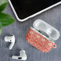 Red Ngatu Pattern Malo e Lelei Tonga AirPods Case LT14 - Polynesian Pride