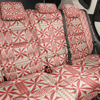 Red Ngatu Pattern Malo e Lelei Tonga Back Car Seat Cover LT14 - Polynesian Pride