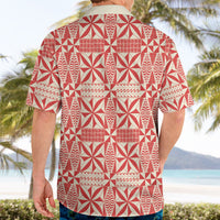 Red Ngatu Pattern Malo e Lelei Tonga Hawaiian Shirt LT14 - Polynesian Pride