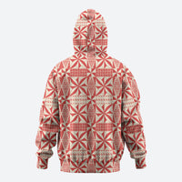 Red Ngatu Pattern Malo e Lelei Tonga Hoodie LT14 - Polynesian Pride
