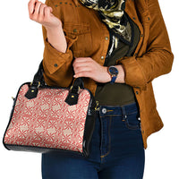 Red Ngatu Pattern Malo e Lelei Tonga Shoulder Handbag LT14 - Polynesian Pride