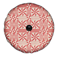 Red Ngatu Pattern Malo e Lelei Tonga Spare Tire Cover LT14 - Polynesian Pride