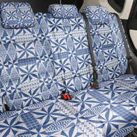 Blue Ngatu Pattern Malo e Lelei Tonga Back Car Seat Cover LT14 - Polynesian Pride