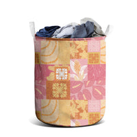 Aloha Hawaii Quilt Floral Patchwork Style Laundry Basket
