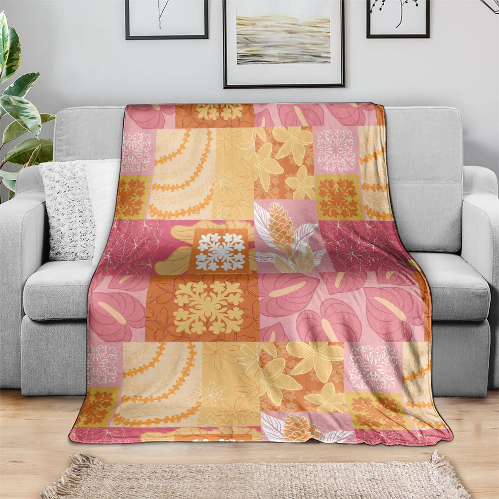 Aloha Hawaii Quilt Floral Patchwork Style Blanket LT14 - Polynesian Pride