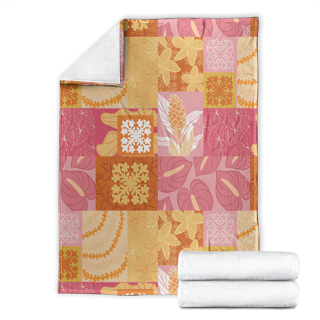 Aloha Hawaii Quilt Floral Patchwork Style Blanket LT14 - Polynesian Pride