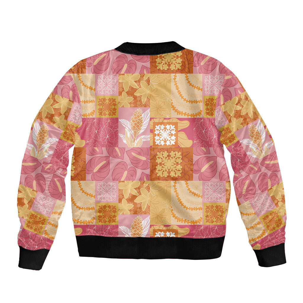 Aloha Hawaii Quilt Floral Patchwork Style Bomber Jacket LT14 - Polynesian Pride
