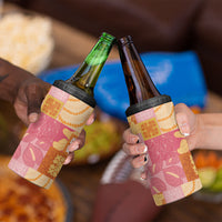 Aloha Hawaii Quilt Floral Patchwork Style 4 in 1 Can Cooler Tumbler