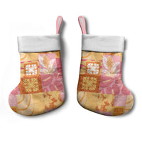 Aloha Hawaii Quilt Floral Patchwork Style Christmas Stocking