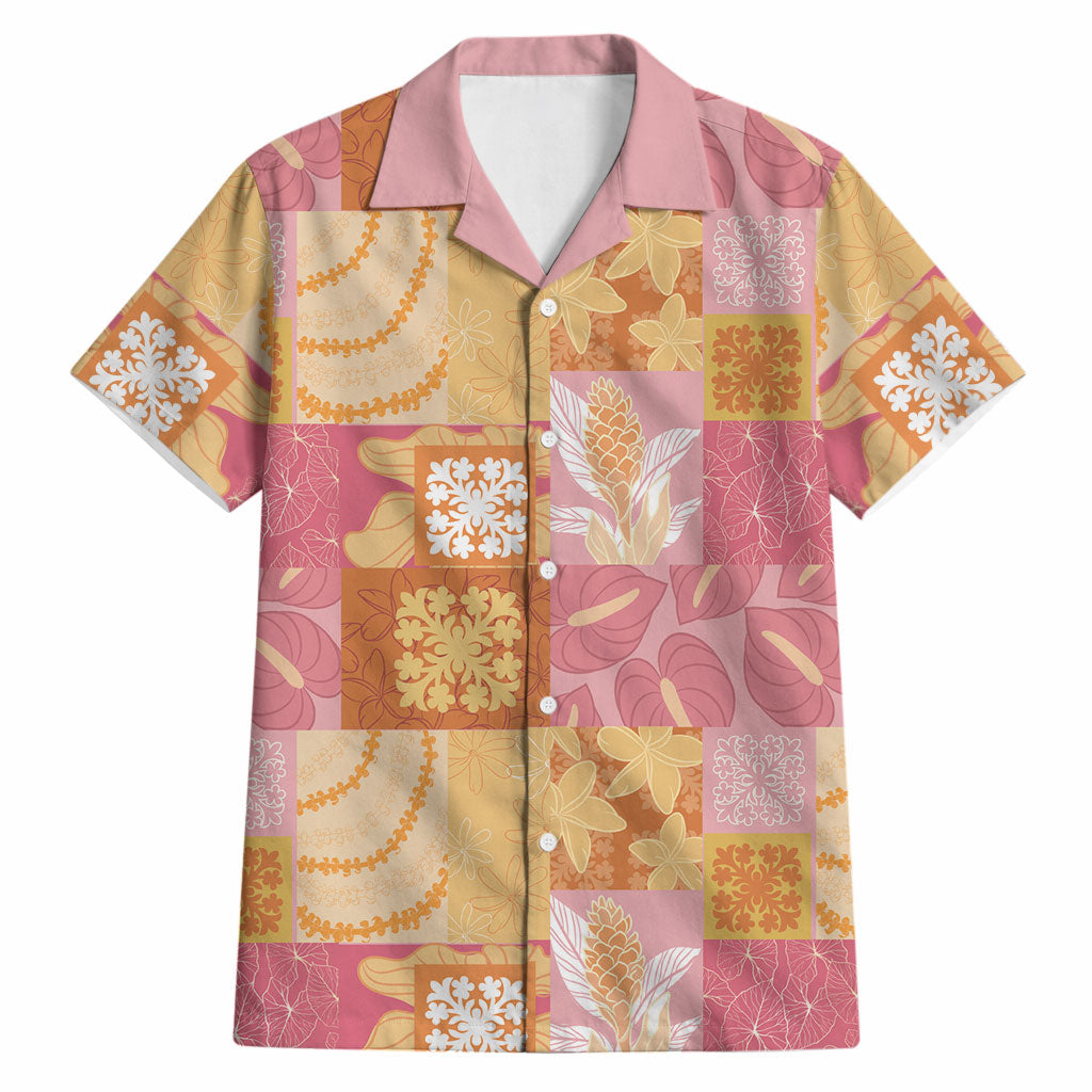Aloha Hawaii Quilt Floral Patchwork Style Hawaiian Shirt LT14 Multicolor - Polynesian Pride