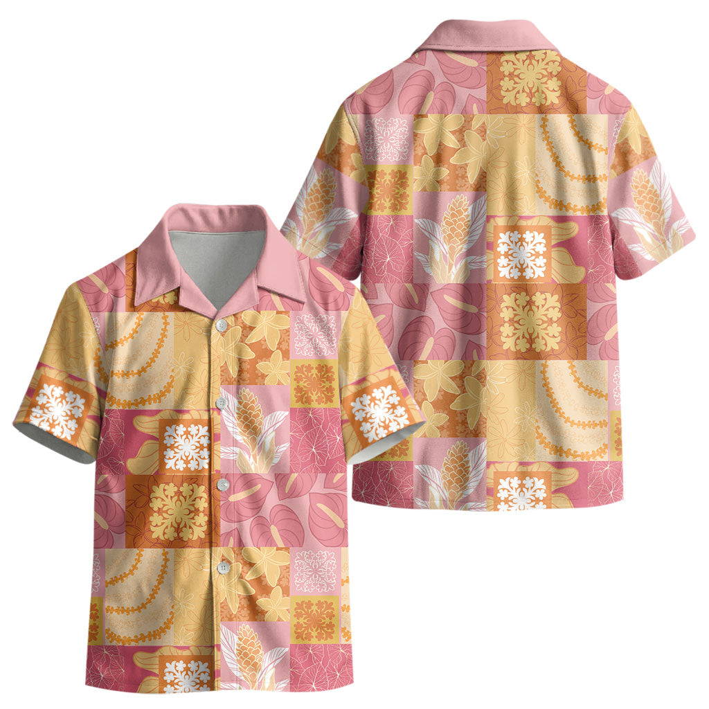 Aloha Hawaii Quilt Floral Patchwork Style Kid Hawaiian Shirt LT14 - Polynesian Pride