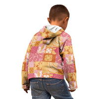 Aloha Hawaii Quilt Floral Patchwork Style Kid Hoodie LT14 - Polynesian Pride