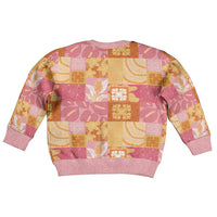 Aloha Hawaii Quilt Floral Patchwork Style Kid Ugly Christmas Sweater