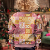 Aloha Hawaii Quilt Floral Patchwork Style Kid Ugly Christmas Sweater