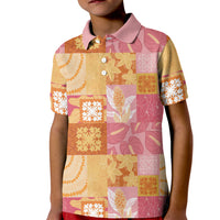 Aloha Hawaii Quilt Floral Patchwork Style Kid Polo Shirt LT14 Kid Multicolor - Polynesian Pride