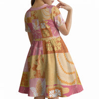Aloha Hawaii Quilt Floral Patchwork Style Kid Short Sleeve Dress LT14 - Polynesian Pride
