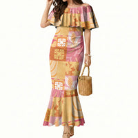 Aloha Hawaii Quilt Floral Patchwork Style Mermaid Dress LT14 Women Multicolor - Polynesian Pride