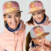 Aloha Hawaii Quilt Floral Patchwork Style Mesh Trucker Cap