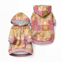 Aloha Hawaii Quilt Floral Patchwork Style Pet Hoodie