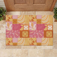 Aloha Hawaii Quilt Floral Patchwork Style Rubber Doormat LT14 Multicolor - Polynesian Pride