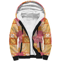 Aloha Hawaii Quilt Floral Patchwork Style Sherpa Hoodie LT14 Unisex Multicolor - Polynesian Pride