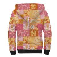 Aloha Hawaii Quilt Floral Patchwork Style Sherpa Hoodie LT14 - Polynesian Pride