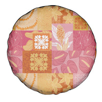 Aloha Hawaii Quilt Floral Patchwork Style Spare Tire Cover